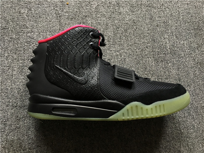 Nike Limited Sales UA Nike Air Yeezy 2 NRG Black Solar Red Sneakers sophia furla bg