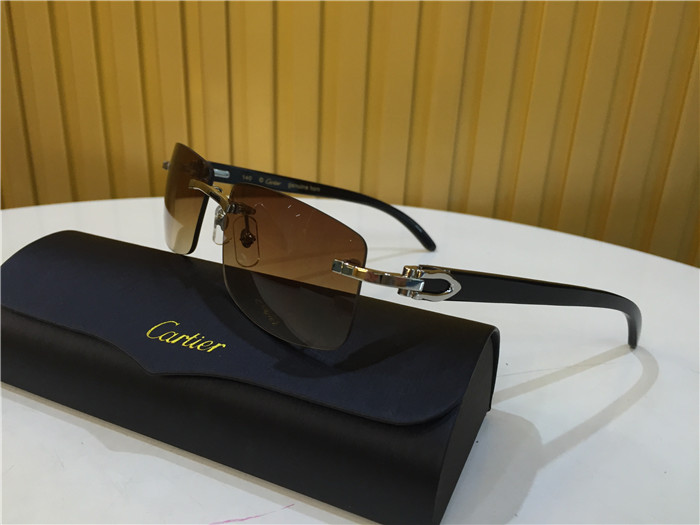 Cartier 3524012 Black Cattle Horn Eyeglasses In